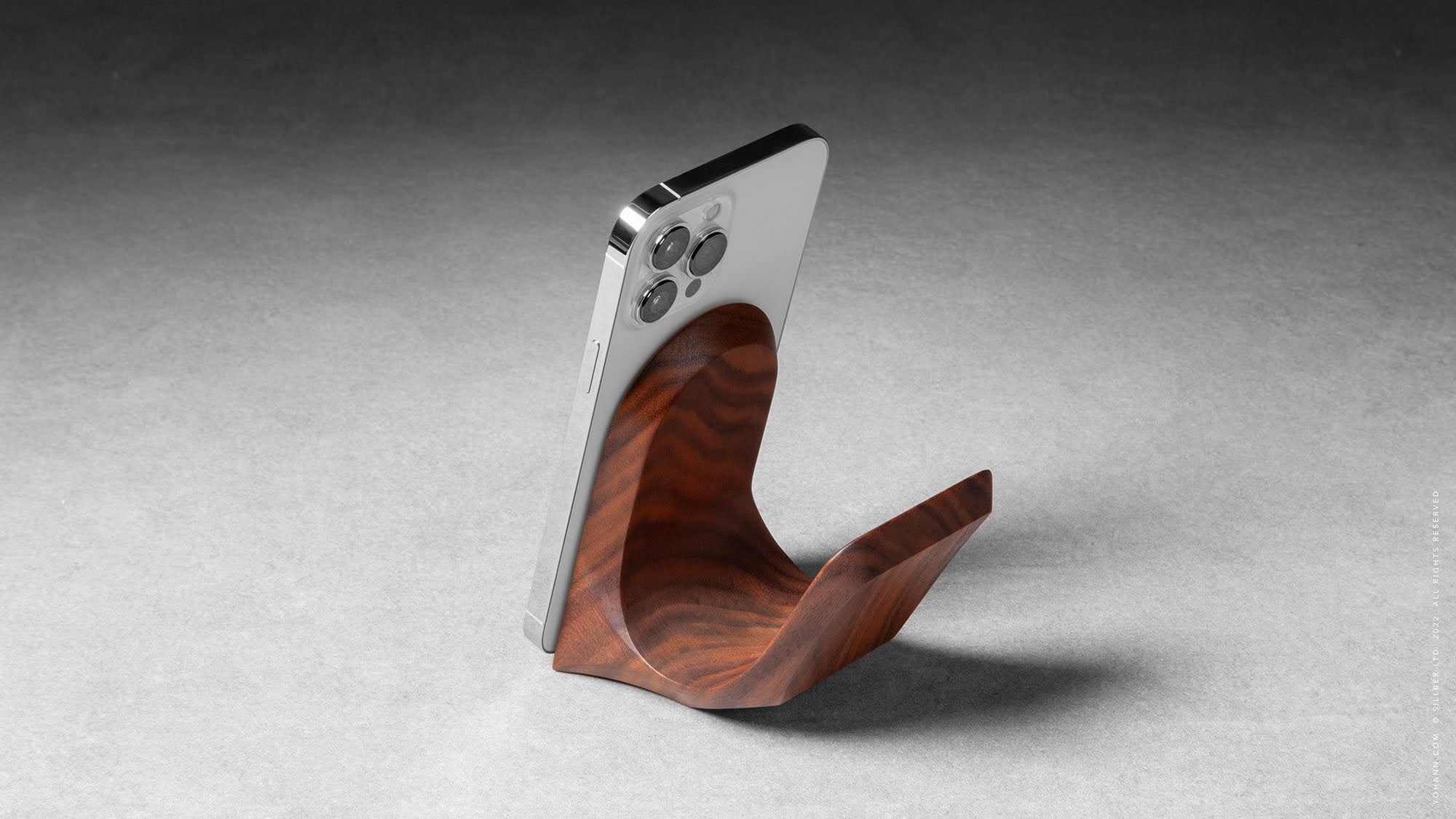 Scandi Style Wooden iPhone Stand for Desk